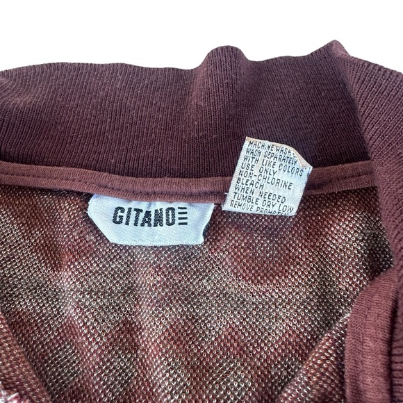 Vintage 1990s Gitano Womens Printed Sweater Cardigan Oversized Small - Picture 7 of 9
